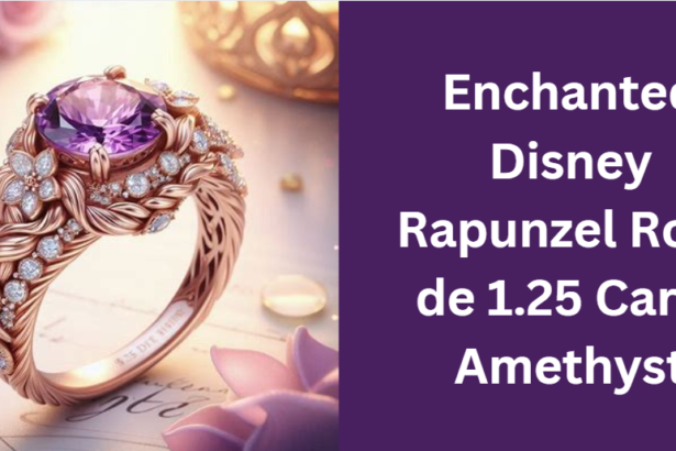 Enchanted Disney Rapunzel Rose de 1.25 Carat Amethyst