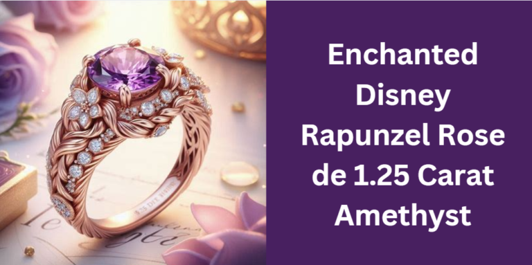 Enchanted Disney Rapunzel Rose de 1.25 Carat Amethyst